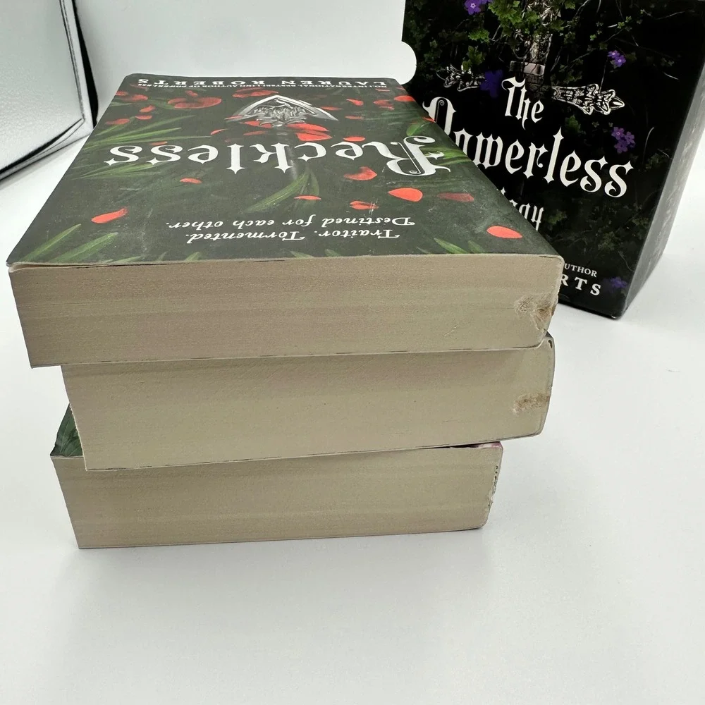 The Powerless Trilogy Lauren Roberts Box Set Powerless Reckless Fearless PB